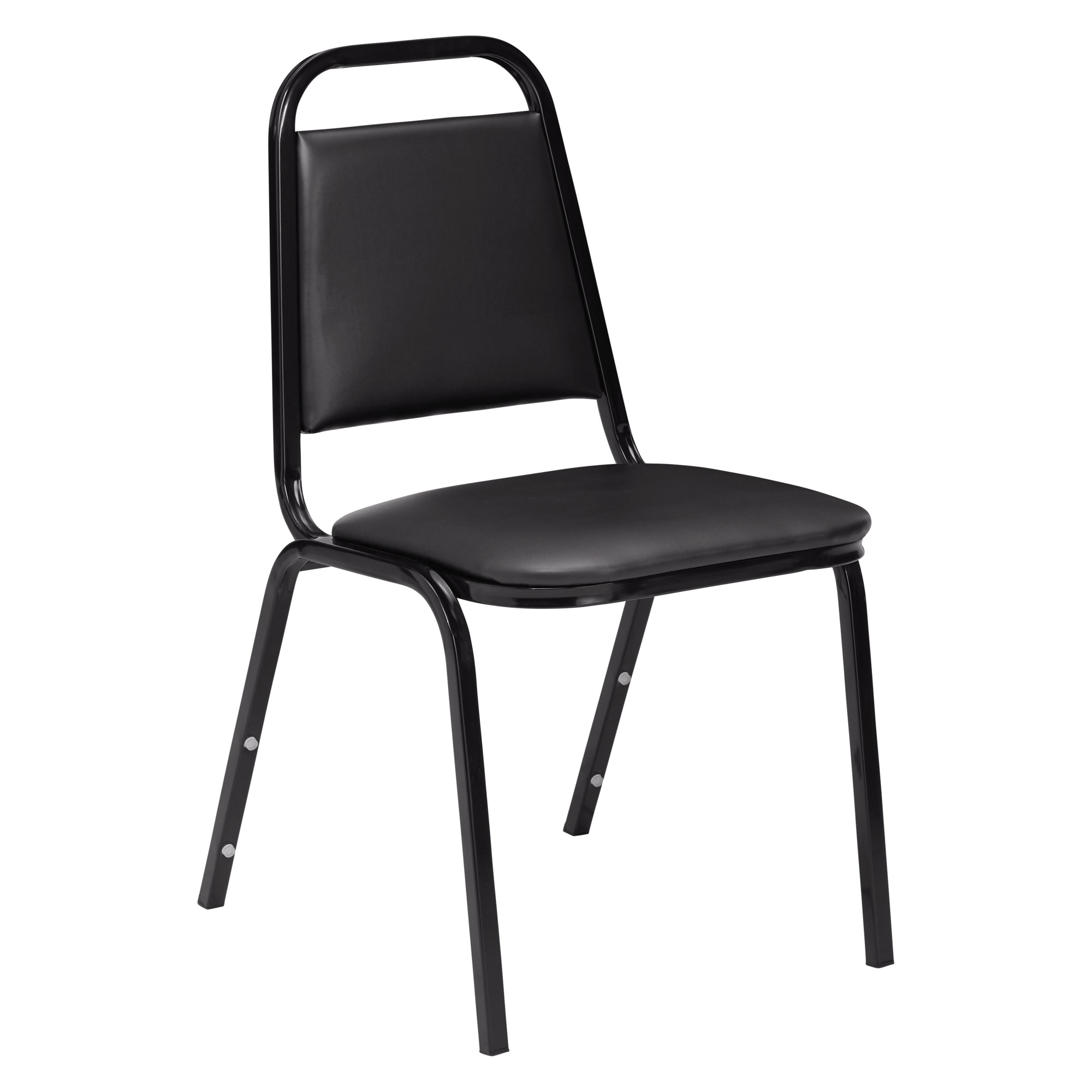 National Public Seating, 9100 Series Vinyl Upholstered Stack Chair, Primary Color Black, Included (qty.) 1, Seating Type Dining Chair, Model# 9110-B